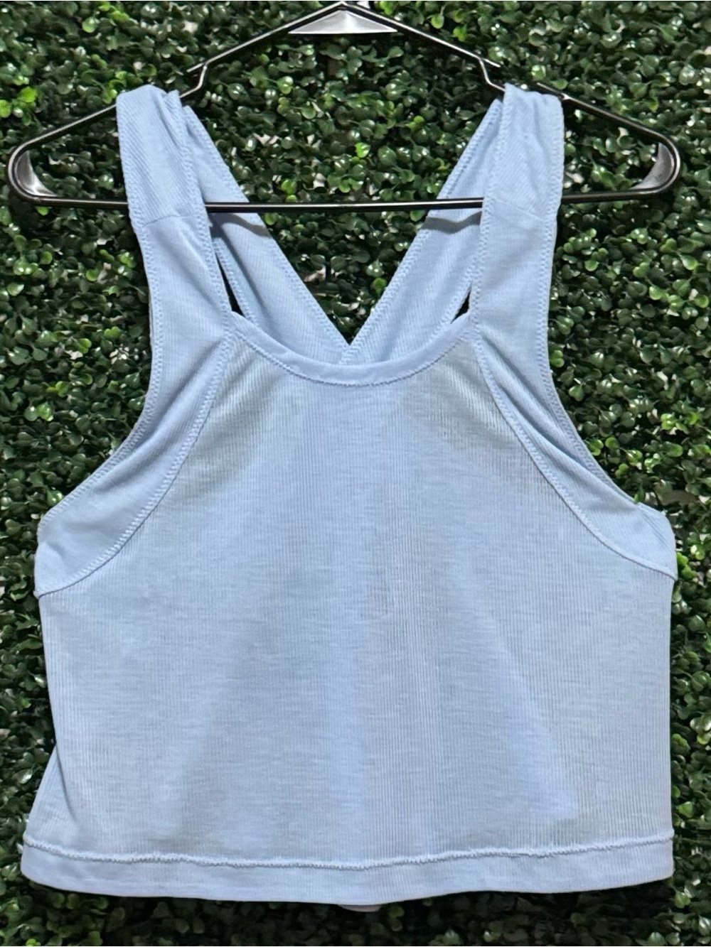 FP MOVEMENT by FREE PEOPLE CRISSCROSS RIBBED CROPPED TANK TOP
